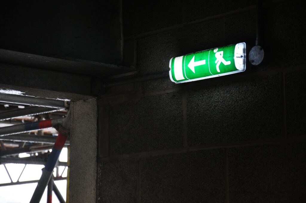 fire exit fire safety monitoring