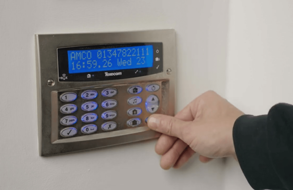 Texecom silver control panel